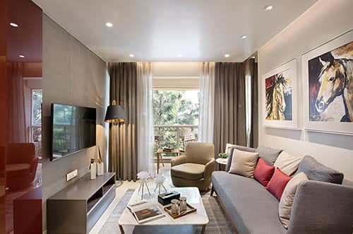 3BHK Living Room - ACTUAL PICTURES OF SHOW FLAT